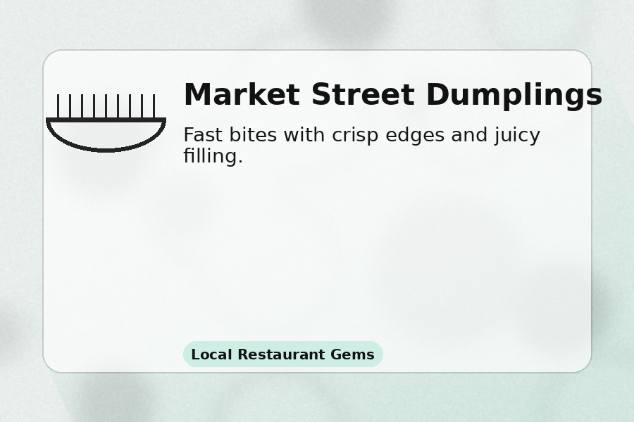 Market Street Dumplings